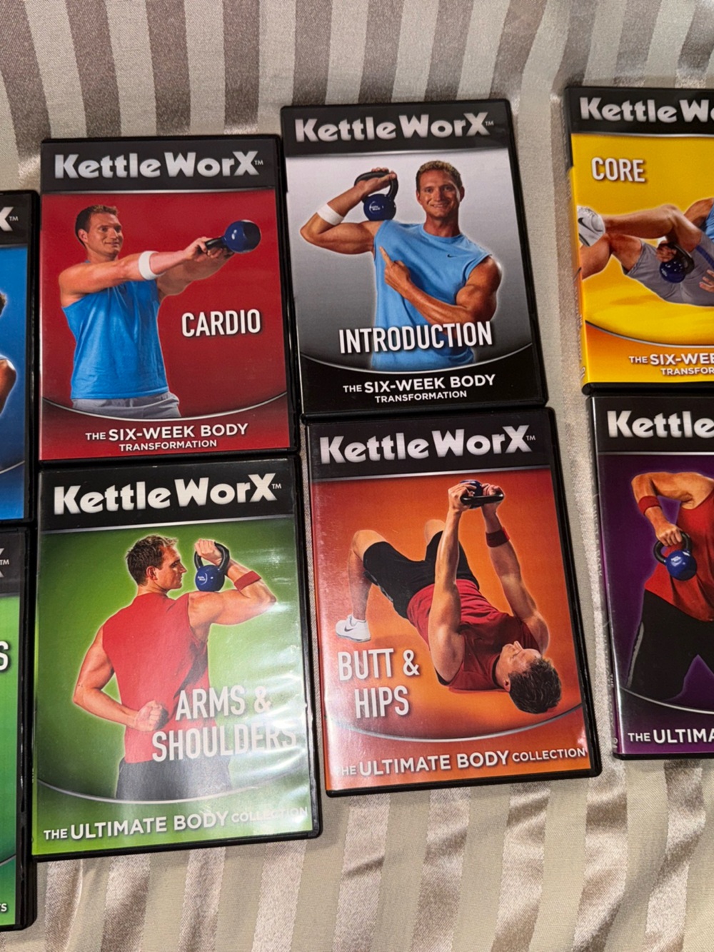 KettleWorX Workout DVD Set - Multi Color Covers